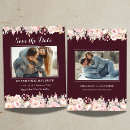Search for floral save wedding invitations Burgundy
