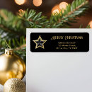 Search for black gold return address labels Star