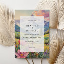 Search for mountain wildflowers invitations Rustic