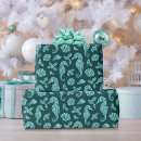 Search for teal christmas wrapping paper Tropical