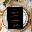 Search for black and gold christmas invitations Simple