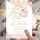 Search for little pumpkin on the way baby shower invitations Floral