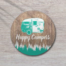 Search for happy camper coasters Rustic