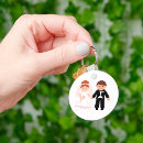 Search for getting married round key rings Groom