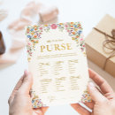 Search for whats in your purse bridal shower games Bride