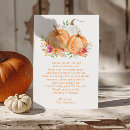 Search for pumpkin baby shower thank you cards Floral