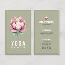 Search for pilates business cards Lotus flower