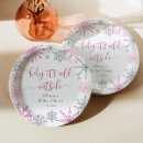 Search for pink snowflake plates Snowflakes