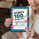 Search for 100 years birthday invitations 100th