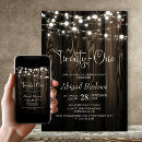 Search for country 21st birthday invitations Modern