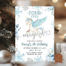 Search for winter unicorn birthday invitations For kids