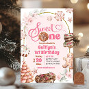 Search for sweet one donut birthday invitations Baby girl
