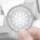 Search for silver snowflake return address labels Winter