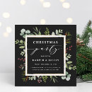 Search for gold black christmas invitations Black and white