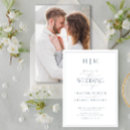Search for monogram photo invitations Minimal