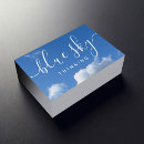 Search for blue sky and clouds business cards Professional