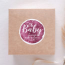 Search for blush pink baby shower stickers Whimsical