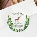 Search for deer thank you stickers Gender neutral