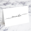 Search for dinner party place cards Black and white