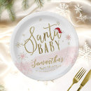 Search for santa paper plates Santa baby shower
