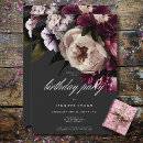 Search for burgundy grey invitations Botanical