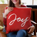 Search for joy christmas cushions Red and white