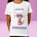 Search for i axolotl questions tshirts Pink