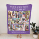 Search for purple photo collage blankets Pets