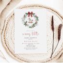 Search for merry little christmas invitations Greenery