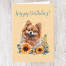 Search for pomeranian birthday cards Dog lover