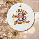 Search for hot chocolate christmas tree decorations Vintage