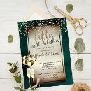 Search for green 50th birthday invitations Glitter