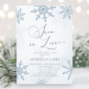Search for snow bridal shower invitations Snow in love