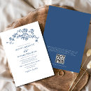 Search for navy blue flowers wedding invitations Qr code