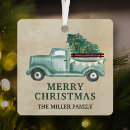 Search for green truck christmas tree decorations Cute