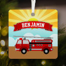 Search for firetruck christmas tree decorations Children