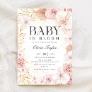 Search for boho floral baby shower invitations Blush pink
