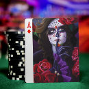 Search for sugar skull playing cards Roses