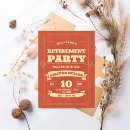 Search for vintage retirement party invitations Modern