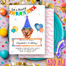Search for labrador birthday invitations Pink