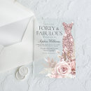 Search for fab forty invitations 40th