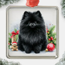 Search for black pomeranian christmas tree decorations Cute
