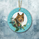 Search for rough collie christmas tree decorations Animal