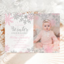 Search for silver 1st birthday invitations Girl