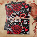Search for white rose wrapping paper Black and white