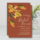 Search for autumn bridal brunch invitations Foliage