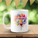 Search for happy birthday balloons mugs Colourful