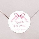 Search for vintage baby shower girl stickers Watercolor
