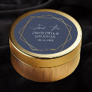 Search for thank you gold wedding stickers Navy blue