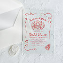 Search for pizza bridal shower invitations Love and pizza